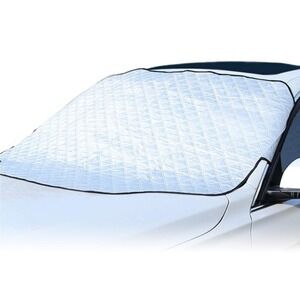 Windshield Snow Cover Sunshade Silver Quilted Universal Car Truck SUV